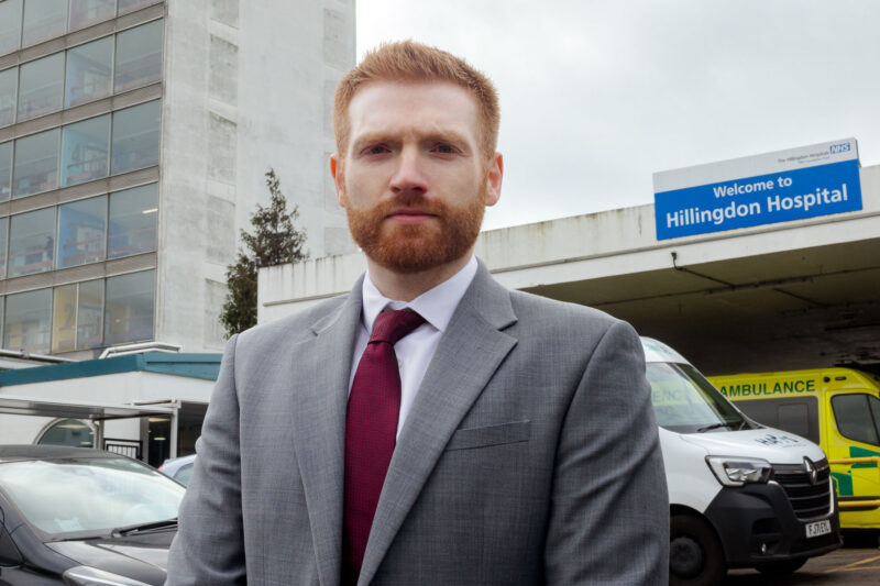 Danny Beales MP at Hillingdon Hospital